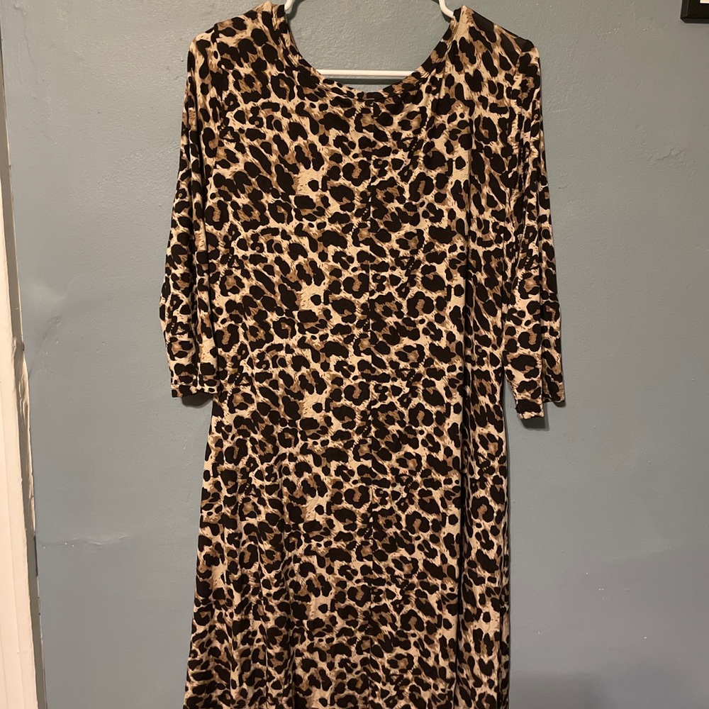 Leopard print dress